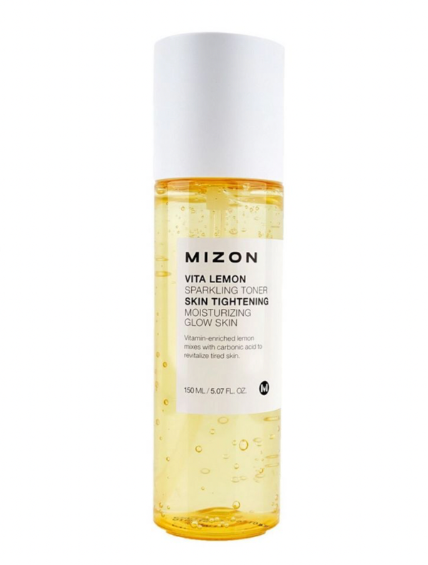 MIZON | Vita Lemon Sparkling Toner -kirkastava ja kosteuttava geelimäinen kasvovesi
