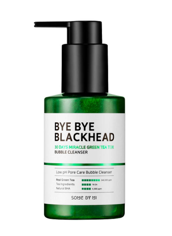 SOME BY MI | Bye Bye Blackhead Miracle Green Tea Tox Bubble Cleanser -kasvojen puhdistusvaahto