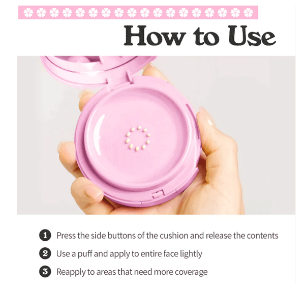 UNLEASHIA | Don't Touch Glass Pink Cushion SPF50+ PA++++ -tyynymeikkivoide