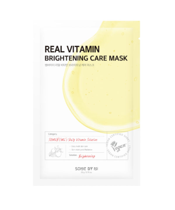 SOME BY MI | Real Vitamin Brightening Care Mask -kirkastava ja heleyttävä naamio